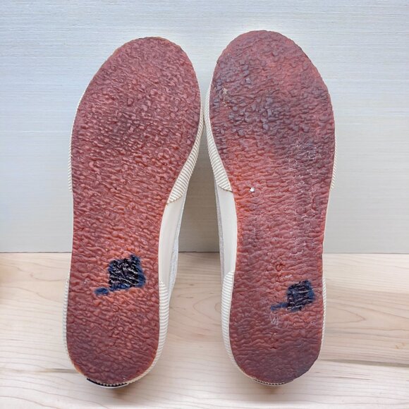 Superga Crushed Velvet Sneakers Light Grey Size 9 - Picture 8 of 9